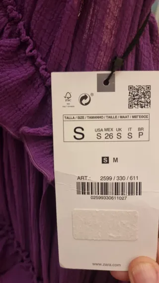 Espectacular vestido largo morado