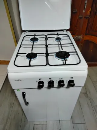 Cocina de gas Vitrokitchen blanca
