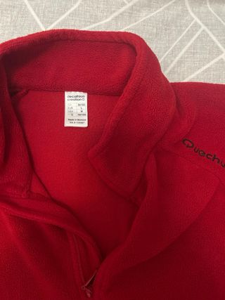 Forro polar Quechua rojo talla L