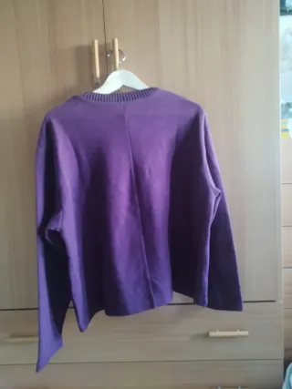 Jersey fino morado talla L