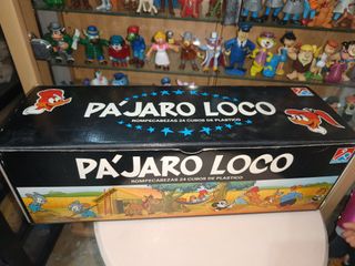 Antiguo rompecabezas + figuras Pajaro Loco años 80