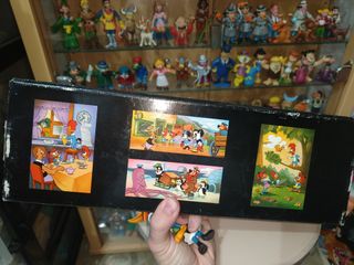 Antiguo rompecabezas + figuras Pajaro Loco años 80