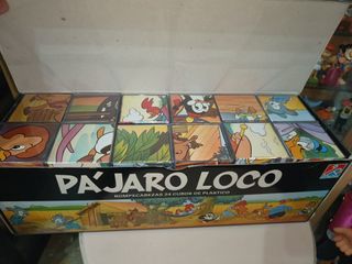 Antiguo rompecabezas + figuras Pajaro Loco años 80