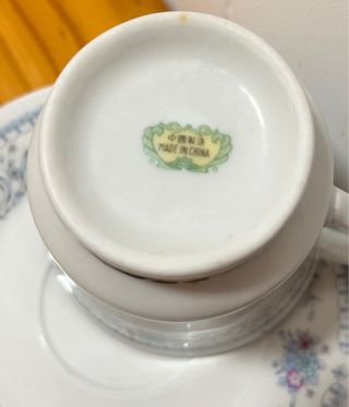 TAZAS CON PLATO VINTAGE