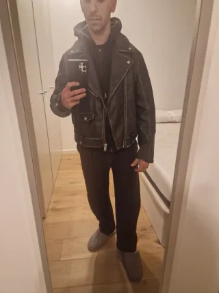 Chaqueta Estilo Motero Zara Talla M