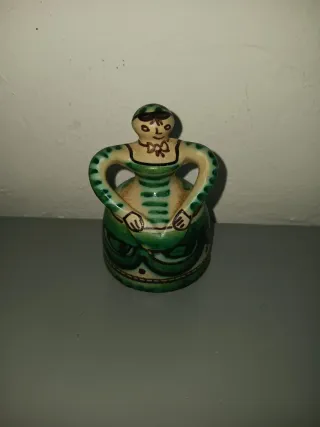 Campana cerámica mujer verde