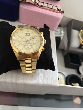 Reloj Lotus Dorado Cronógrafo