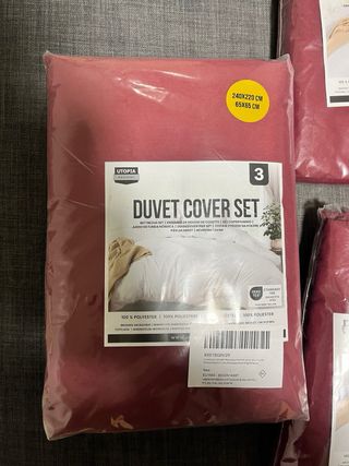 Pack 3 Fundas Nórdicas y almohadas burdeos