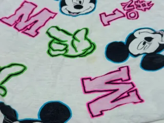 Camiseta Mickey Mouse Blanca y Rosa