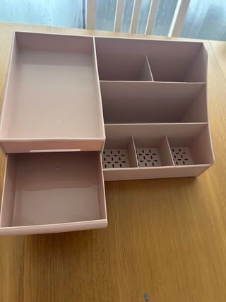 Organizador de escritorio rosa