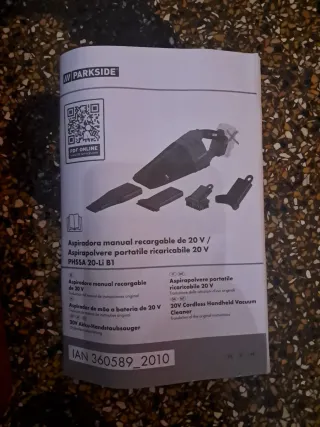 Parkside Aspirapolvere Portatile Ricaricabile 20V