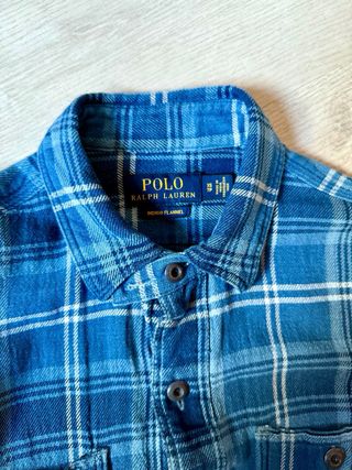 Camisa Polo Ralph Lauren Franela Azul XS
