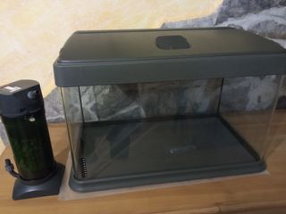 Acuario con filtro gris