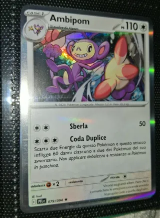 Carte Pokémon Aipom e Ambipom