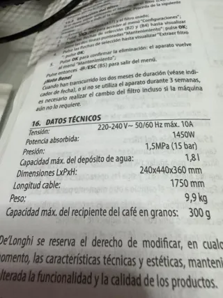 Cafetera DeLonghi Dinamica Negra