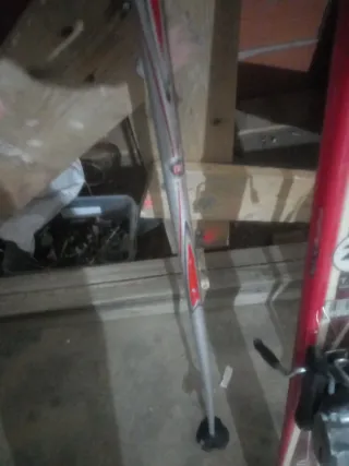 Esquís Dynastar con fijaciones y bastones