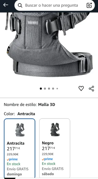 Mochila Portabebés BabyBjörn One Air