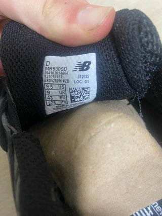 Zapatillas New Balance 530 Negras Blancas