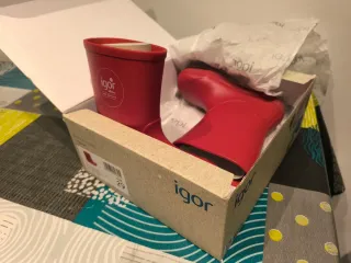 BOTAS DE AGUA ROJAS IGOR TALLA 29