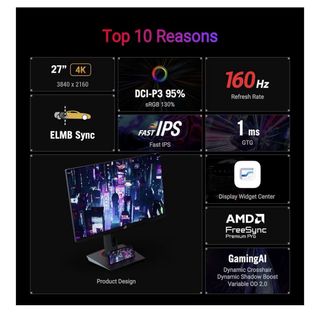 Monitor ASUS 27'' 4K 160Hz