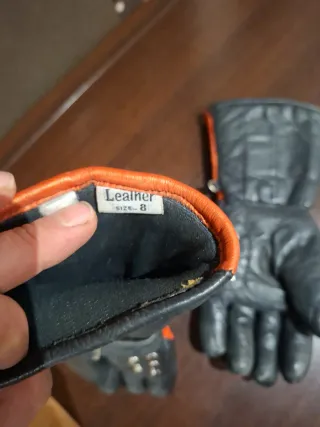 Guantes Moto Garibaldi Naranja y Negro