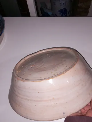 Plato Fajalauza Azul y Blanco