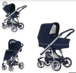 Carro Bebecar Trio + Cuna Madera