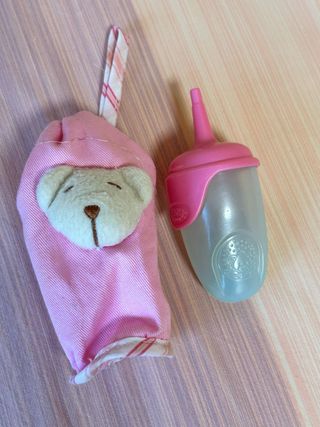 Complementos Muñeca Nenuco: Biberón y Peluche