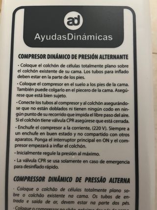 Colchón Antiescaras Hinchable