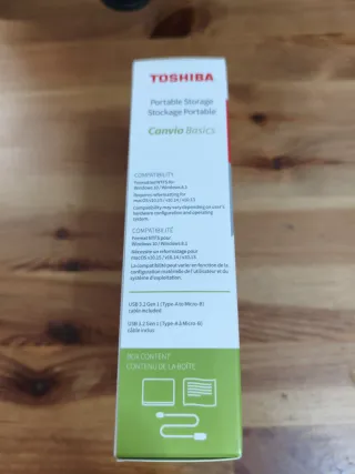 Disco Duro Externo Toshiba Canvio Basics 1TB