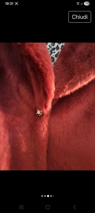 Pelliccia ecologica Gudi rossa