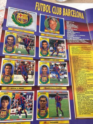 Álbum Cromos Liga 96/97