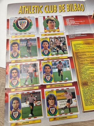 Álbum Cromos Liga 96/97