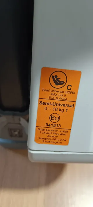 Silla de coche Romer Isofix 0 a 18kg