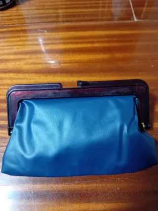 Bolso vintage Charlie azul y dorado