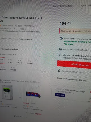 Disco Duro Seagate Barracuda 2TB