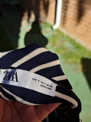 Vestido rayas azul marino y blanco