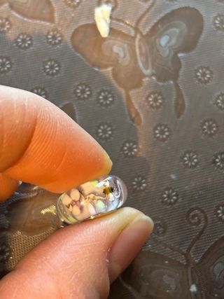 Charm Pandora Vetro Murano Fiore Argento