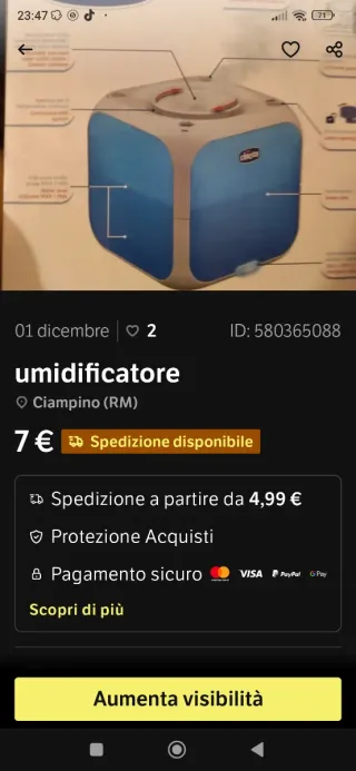 Umidificatore Chicco
