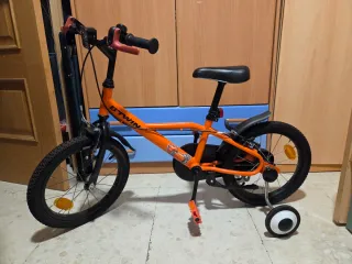 Bicicleta infantil Btwin naranja 4-5 años