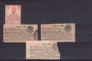Lotto di timbri fiscali antichi di Madrid e Álava