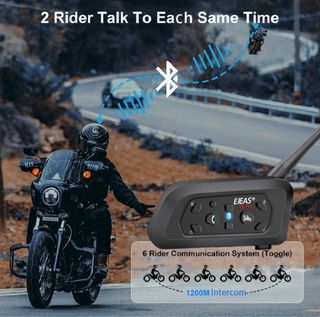 Ejeas V6 BT - Intercomunicador Moto (2uds)