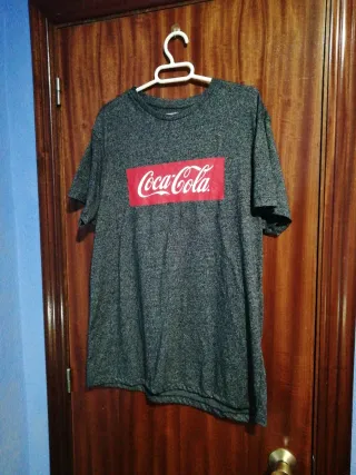 Camiseta Coca-Cola gris talla L