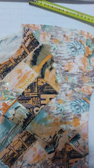 Camiseta manga larga mujer multicolor