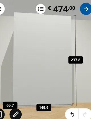 Armadi Pax Ikea 150 cm Bianchi