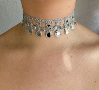 Gargantilla espejos paz plata