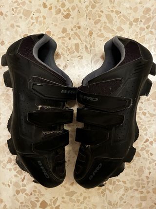 Zapatillas Ciclismo B-Pro Talla 43 Negras