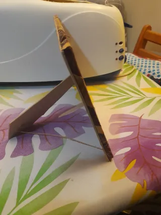 Marco de fotos ecológico con hojas de la naturalez