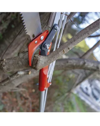 Tijera podar extensible con serrucho