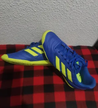 Zapatillas fútbol sala Adidas azul/verde